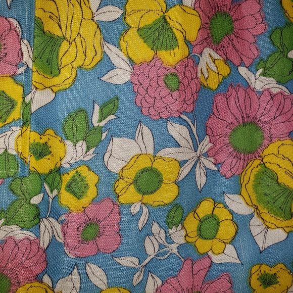 Vintage Lane Bryant 60s Colorful Floral House Coat Plus Size 50-52 - Picture 12 of 15